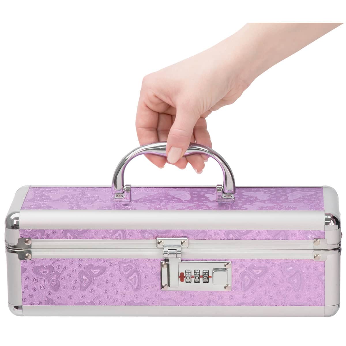 Buy and try  Lockable Toy Box Medium Purple sex toy storage by BMS