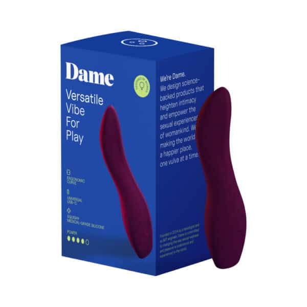 Buy a Dame Dip 2.0 Classic Vibrator Plum vibrator.