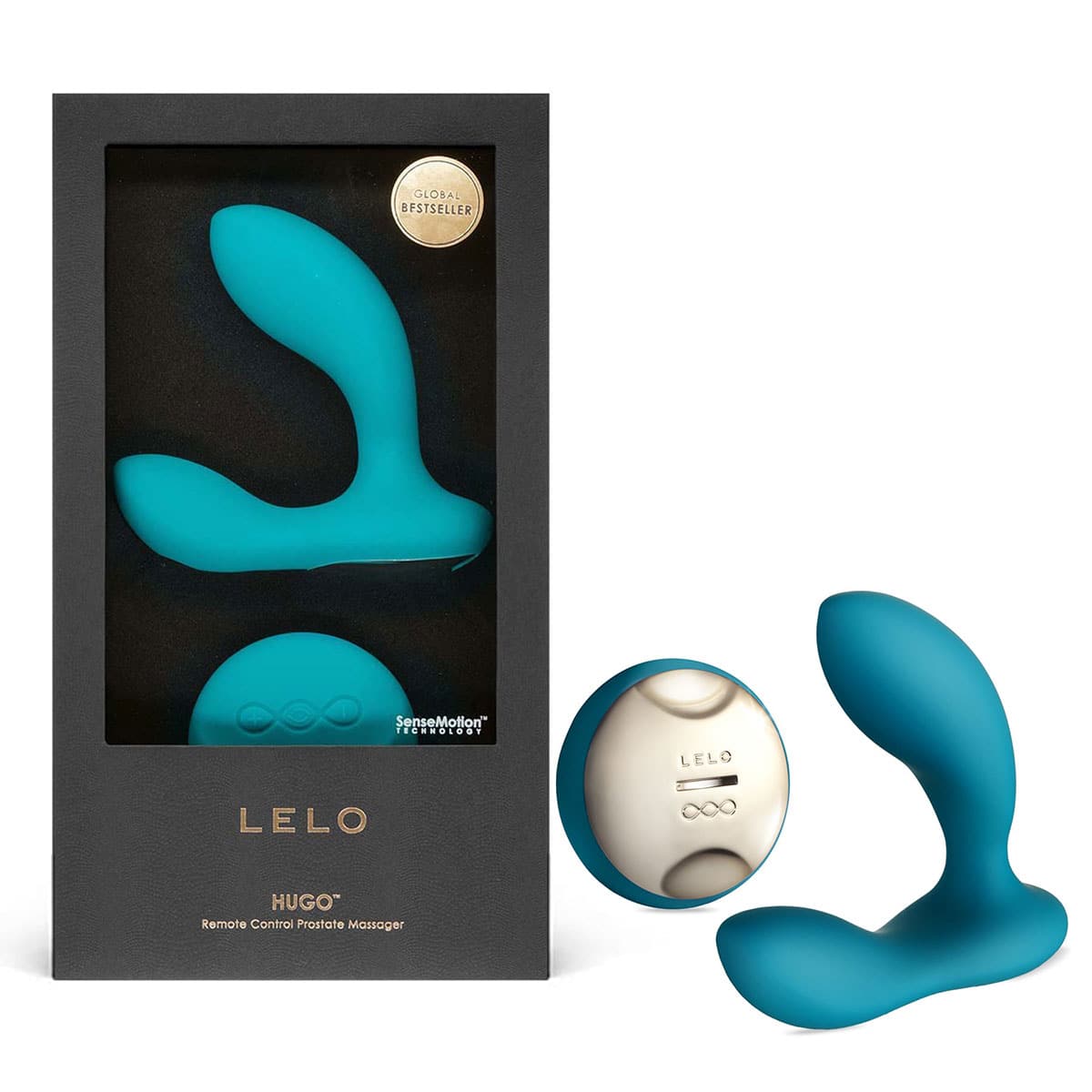 Buy a LELO Hugo  Ocean Blue vibrator.