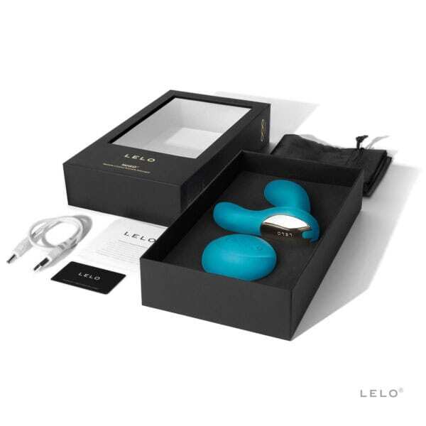 Buy a LELO Hugo  Ocean Blue vibrator.