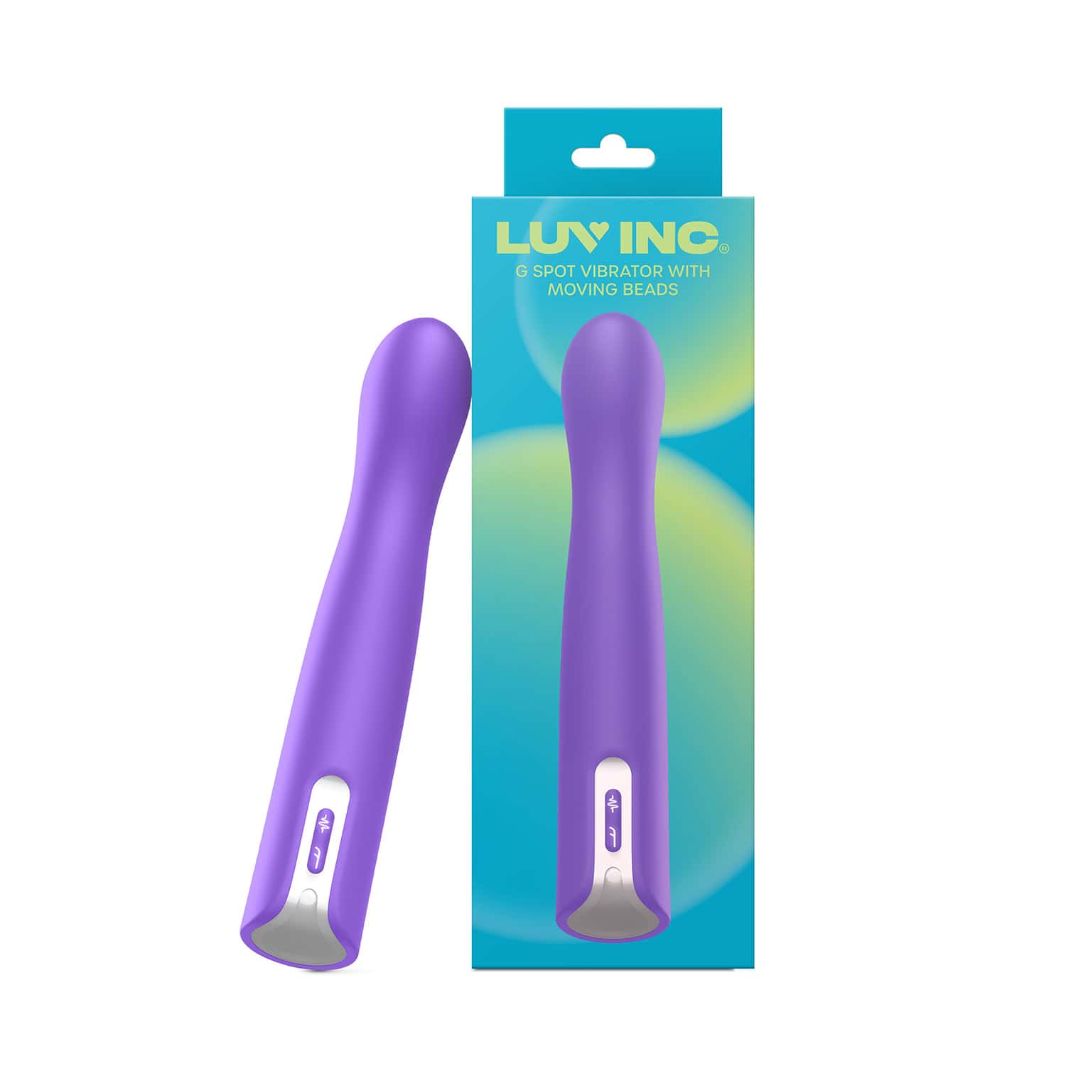 Buy a Luv Inc Gb63 G Spot Vibrator With Moving Beads Purple vibrator.