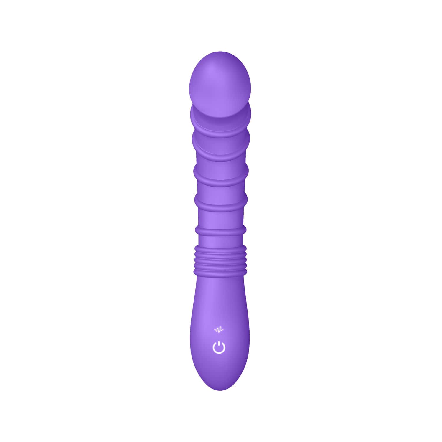 Buy a Luv Inc Rv21 Ribbed Vibrator Purple vibrator.