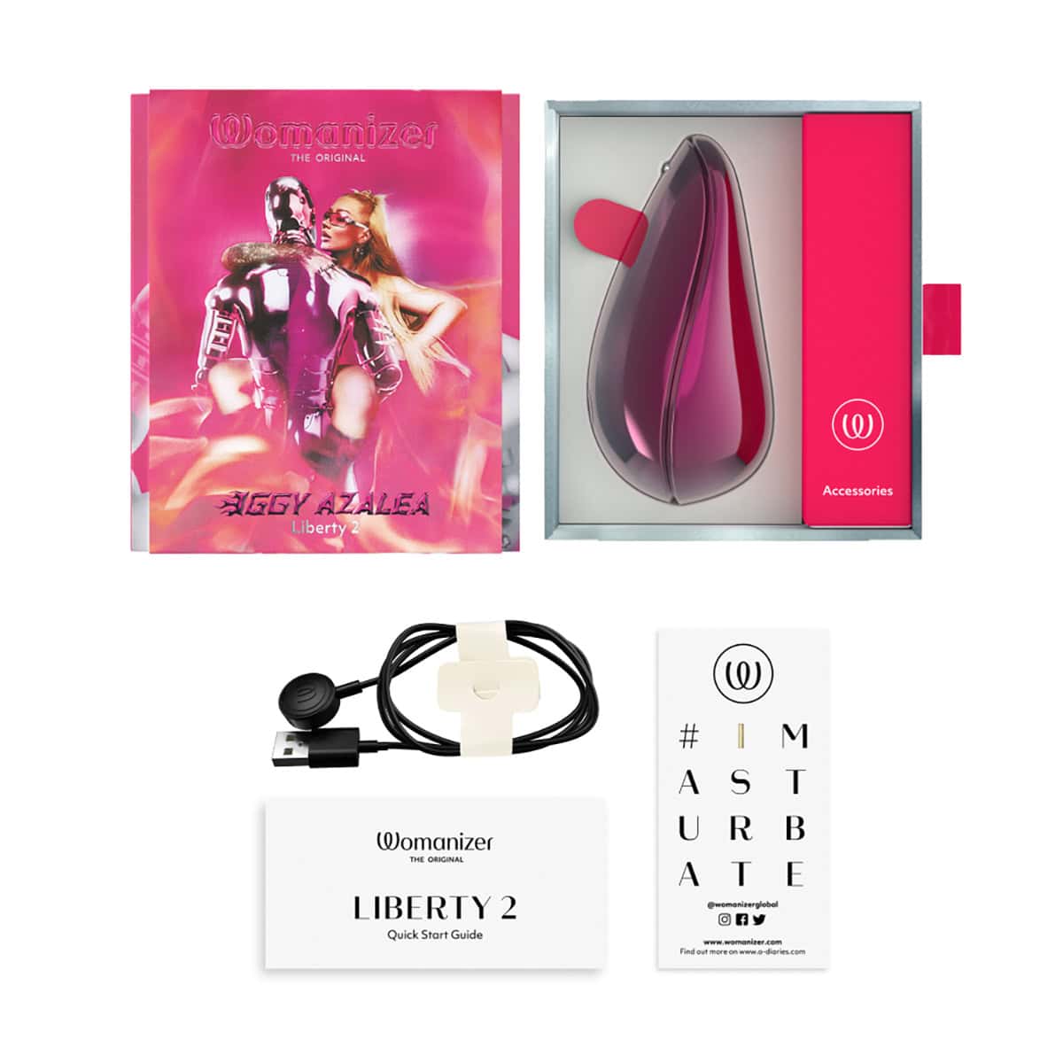 Buy a Womanizer x Iggy Azalea Liberty 2 Pink vibrator.