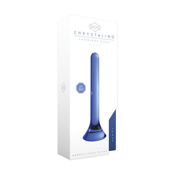 Chrystalino Tower Blue dildo made by Chrystalino on sale at herVibrators.com