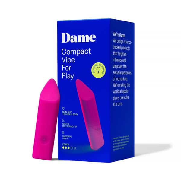 Buy a Dame Zig Lipstick Vibrator Pink vibrator.