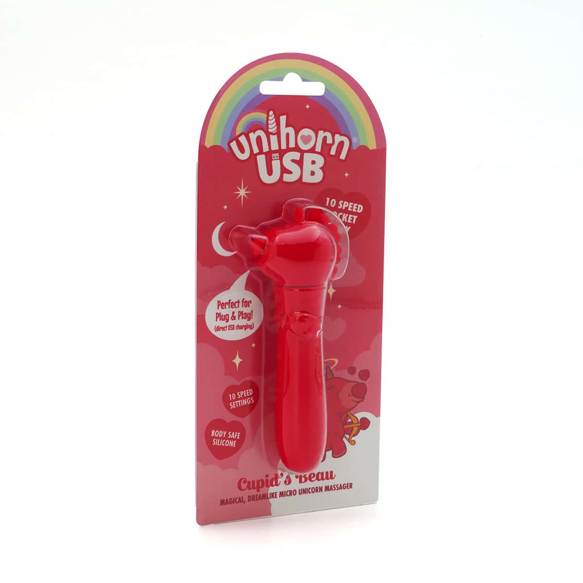 Buy a Unihorn USB Bullet Cupids Beau Light Red vibrator.