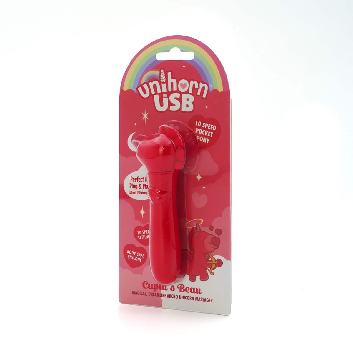 Buy a Unihorn USB Bullet Cupids Beau Light Red vibrator.