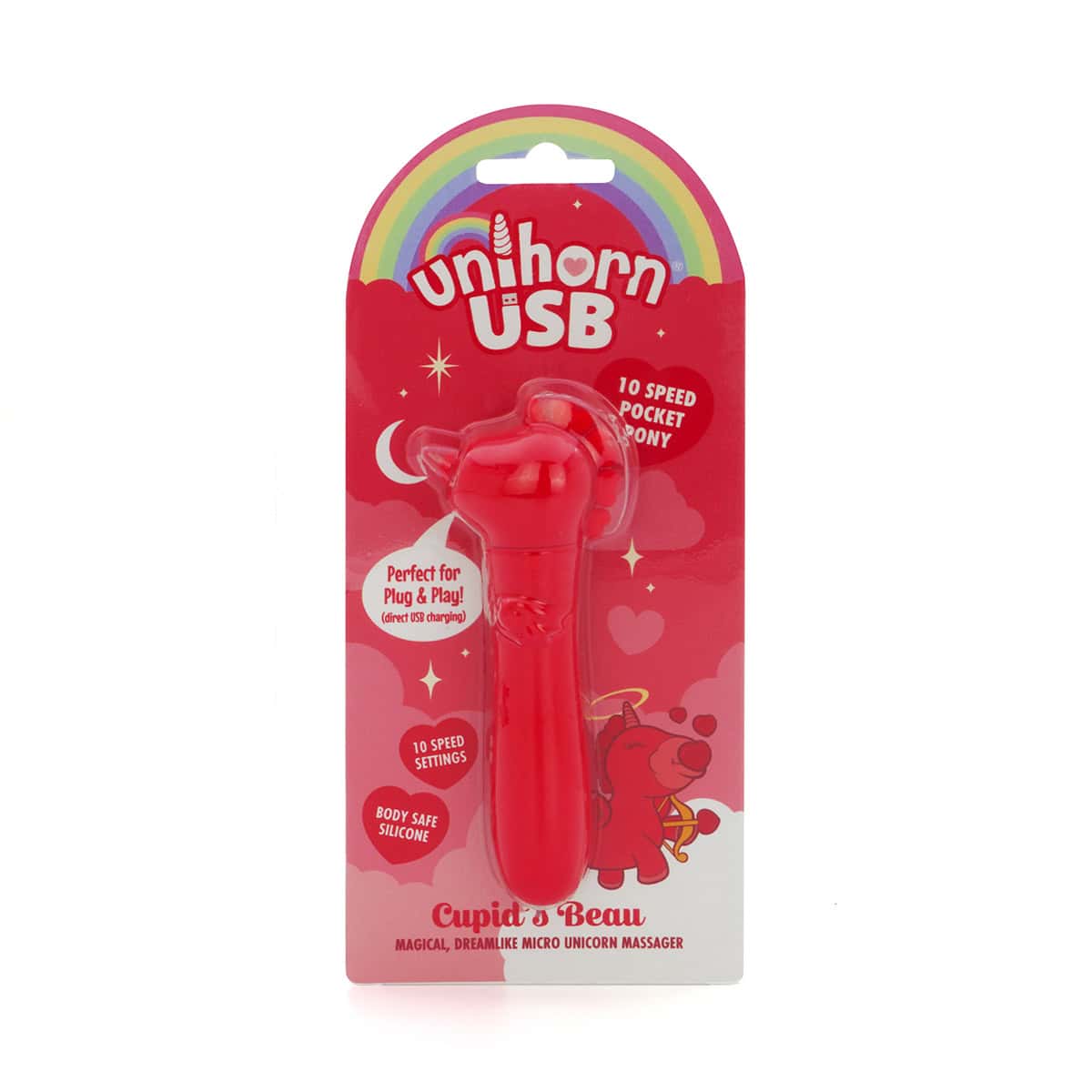 Buy a Unihorn USB Bullet Cupids Beau Light Red vibrator.