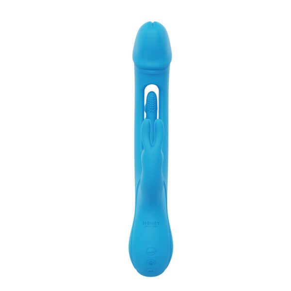 Buy a Honey Play Box Trilux Kinky Finger Rabbit Vibrator with Anal Beads Blue vibrator.