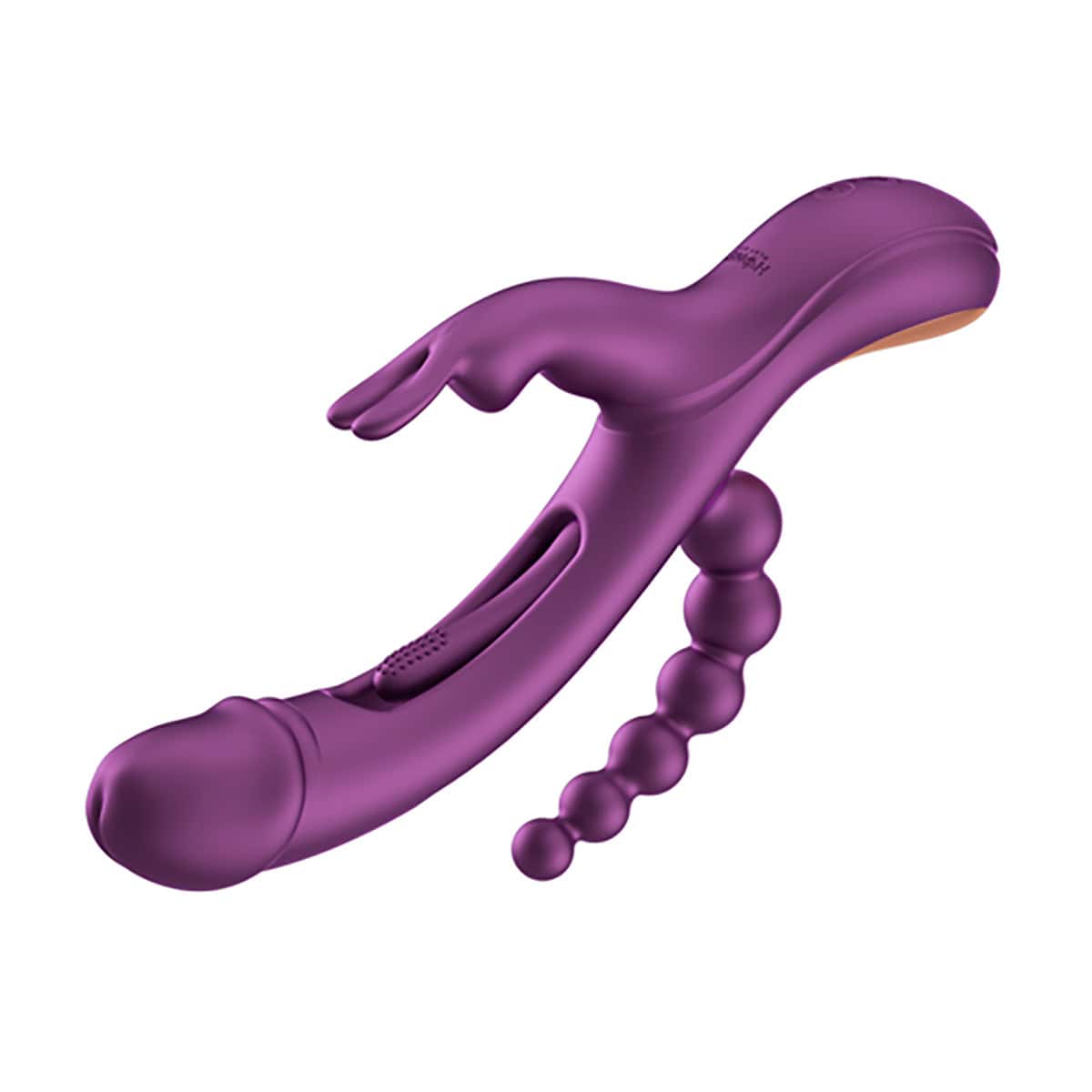 Buy a Honey Play Box Trilux Kinky Finger Rabbit Vibrator with Anal Beads Purple vibrator.