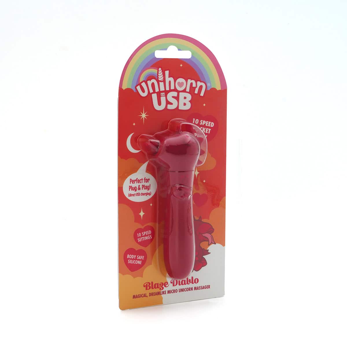 Buy a Unihorn USB Bullet Blaze Diablo Dark Red vibrator.