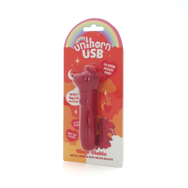 Buy a Unihorn USB Bullet Blaze Diablo Dark Red vibrator.