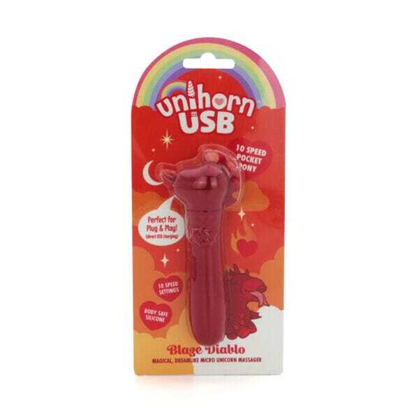 Buy a Unihorn USB Bullet Blaze Diablo Dark Red vibrator.