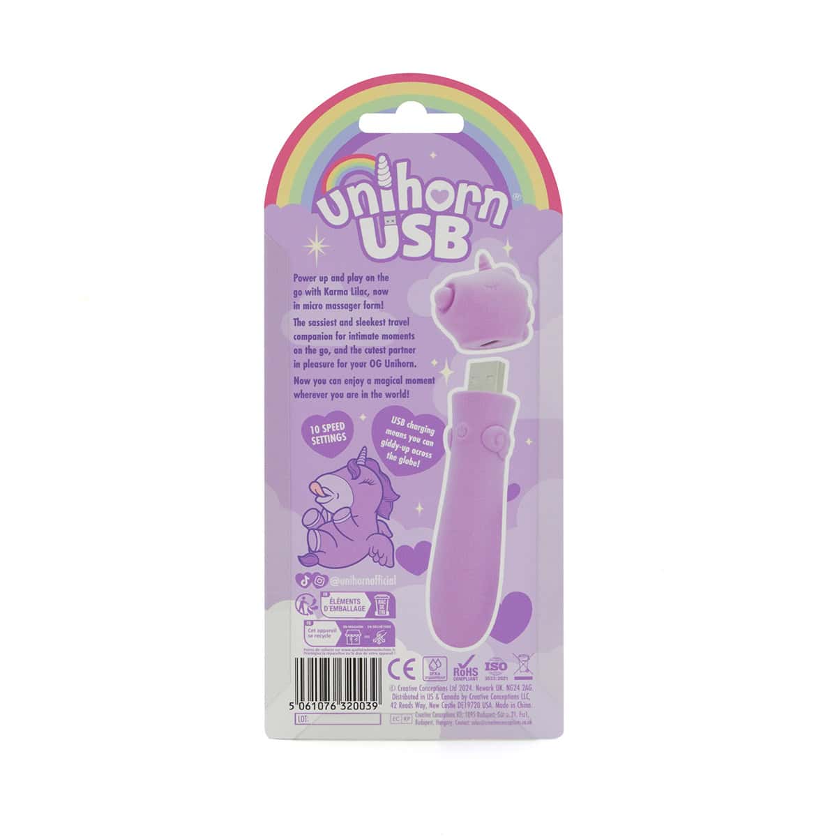 Buy a Unihorn USB Bullet Karma Lilac vibrator.