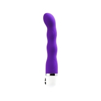 VeDO vibrator Quiver Indigo shown in hand for scale