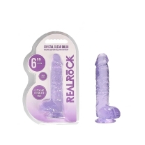6 inch Dildo by Shots in Light Purple shown for use by Her or Him