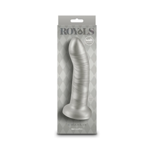 7 inch Dildo by NS Novelties in Silver Steel Chrome shown for use by Her or Him