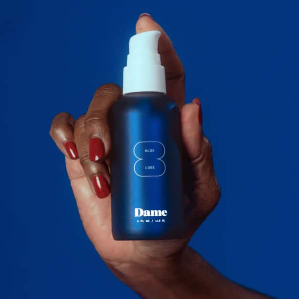 Buy and try Aloe Lube by Dame 4oz water based lubricant by Dame Products for your next sexual encounter with her.
