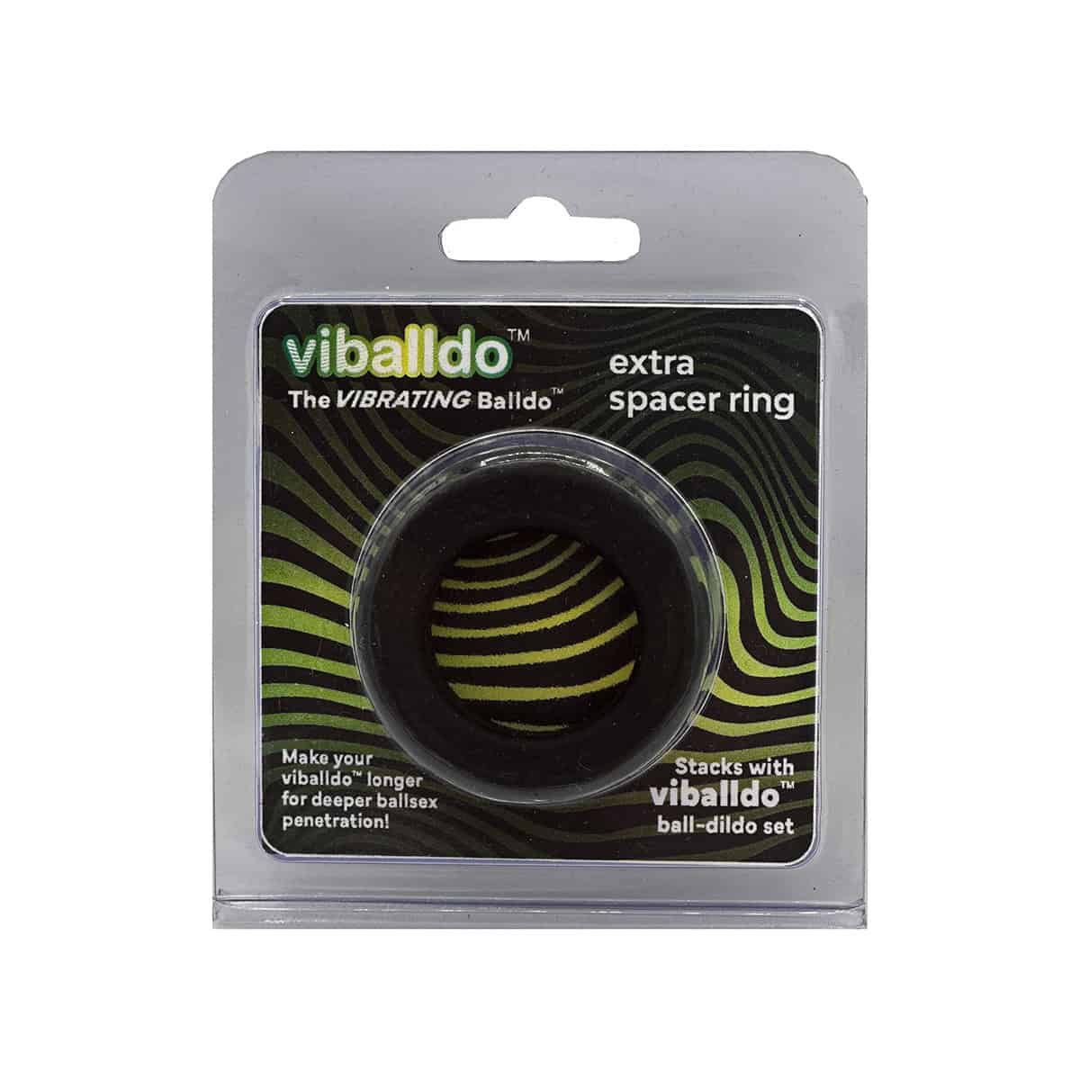 Balldo Spacer Ring Black  dildo stabilizers are made by Balldo and are found on sale at herVibrators.com often.