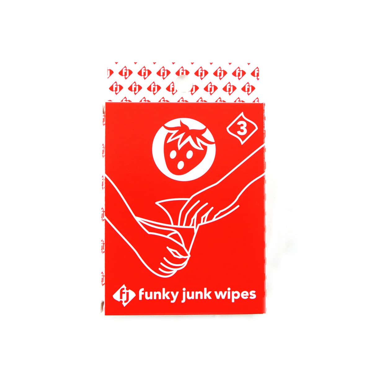 Emojibator Funky Junk Wipes 3ct intimate cleansers and personal cleansing care by Emojibator.