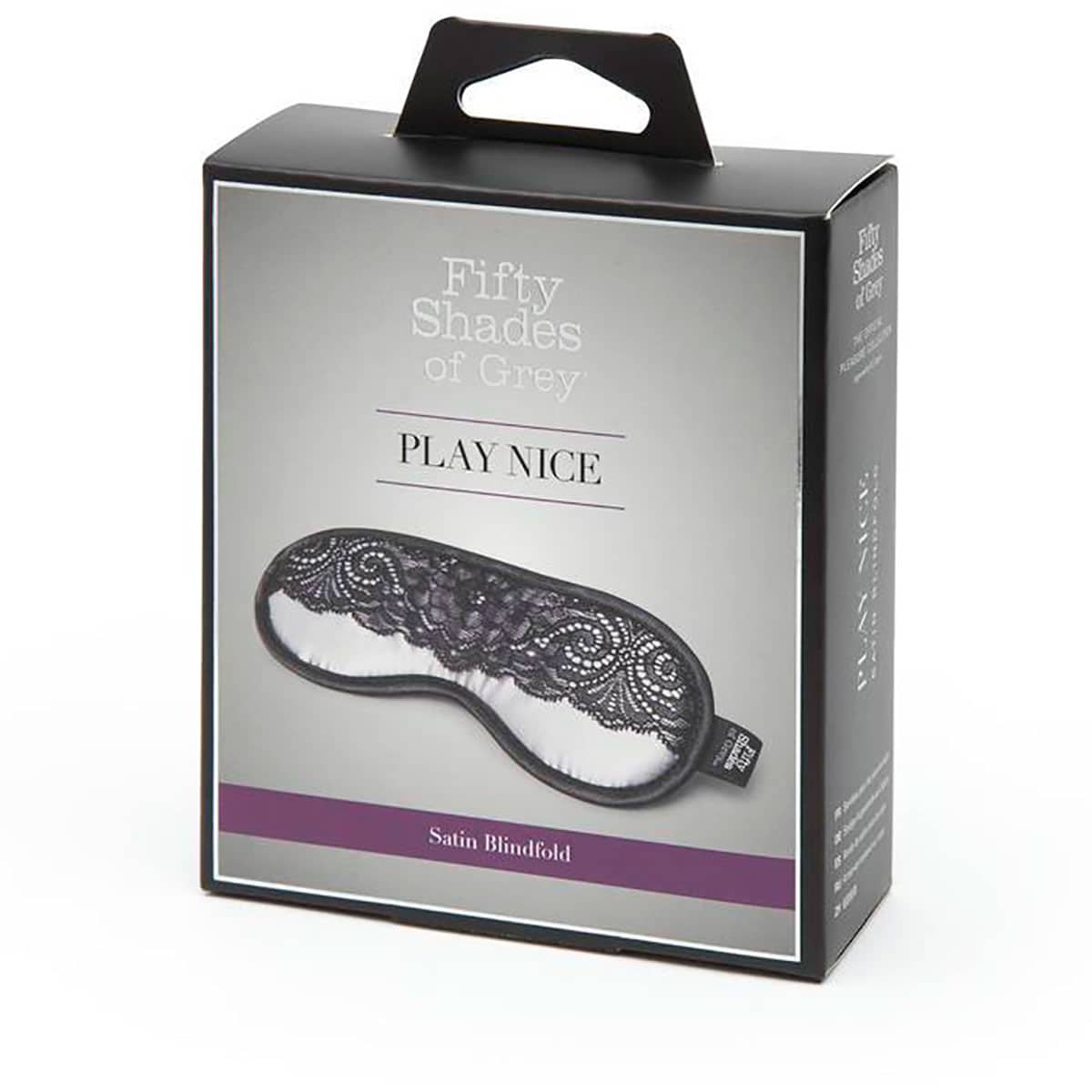 Try wearing this Fifty Shades - Play Nice Satin Blindfold sexy mask made by Fifty Shades of Grey at herVibrators.com now.
