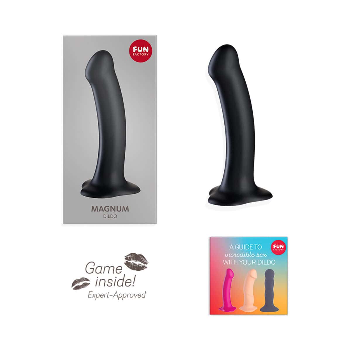 Fun Factory Magnum Dil Black dildo made by Fun Factory on sale at herVibrators.com