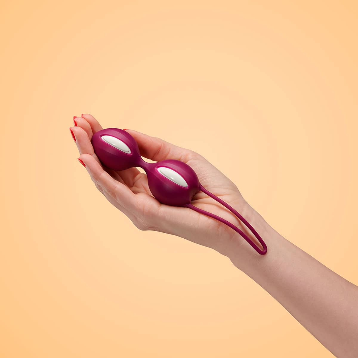 Buy Fun Factory Smartballs Duo White Grape kegel exercise device for pelvic floor muscle strengthening.