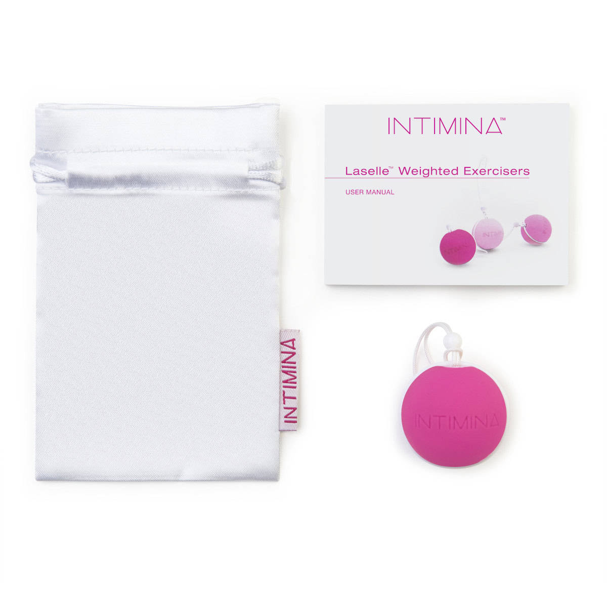 Buy Intimina Laselle Exerciser 48g Advanced Weighted Ball for kegel exercise device for pelvic floor muscle strengthening.
