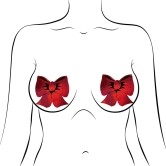 Wearing Pastease Red Bows nipples covers by Pastease can be fun and sexy!