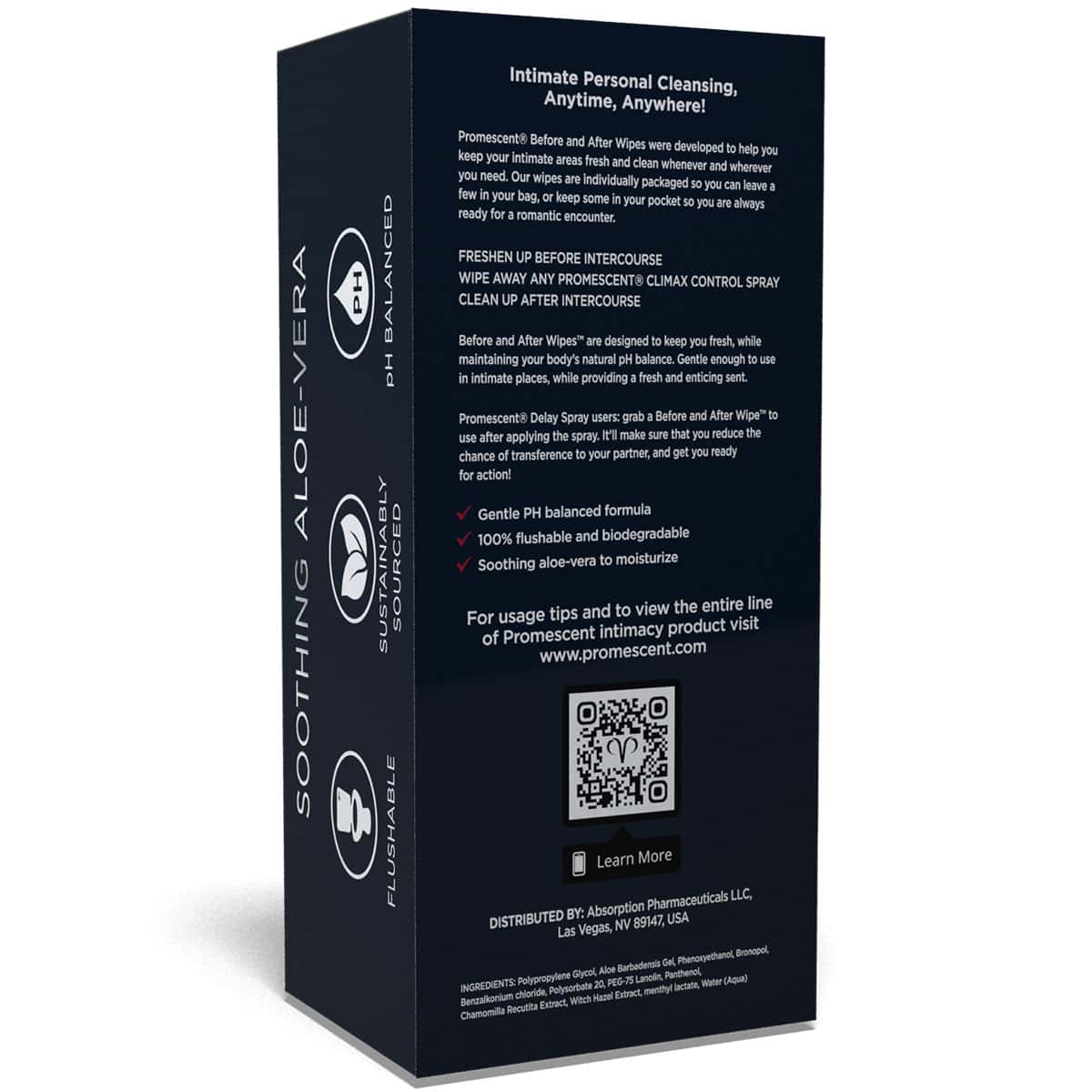 After Wipes 40ct intimate cleansers and personal cleansing care by Promescent.