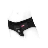 Best SpareParts Tomboi Harness Black/Black Nylon - Small dildo panties made by SpareParts HardWear on sale at herVibrators.com
