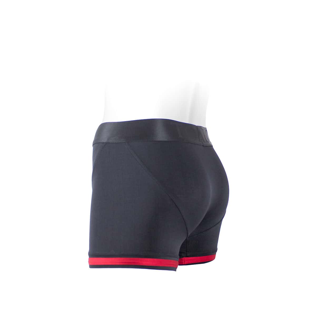 Best SpareParts Tomboii Black/Red Nylon - Large dildo panties made by SpareParts HardWear on sale at herVibrators.com