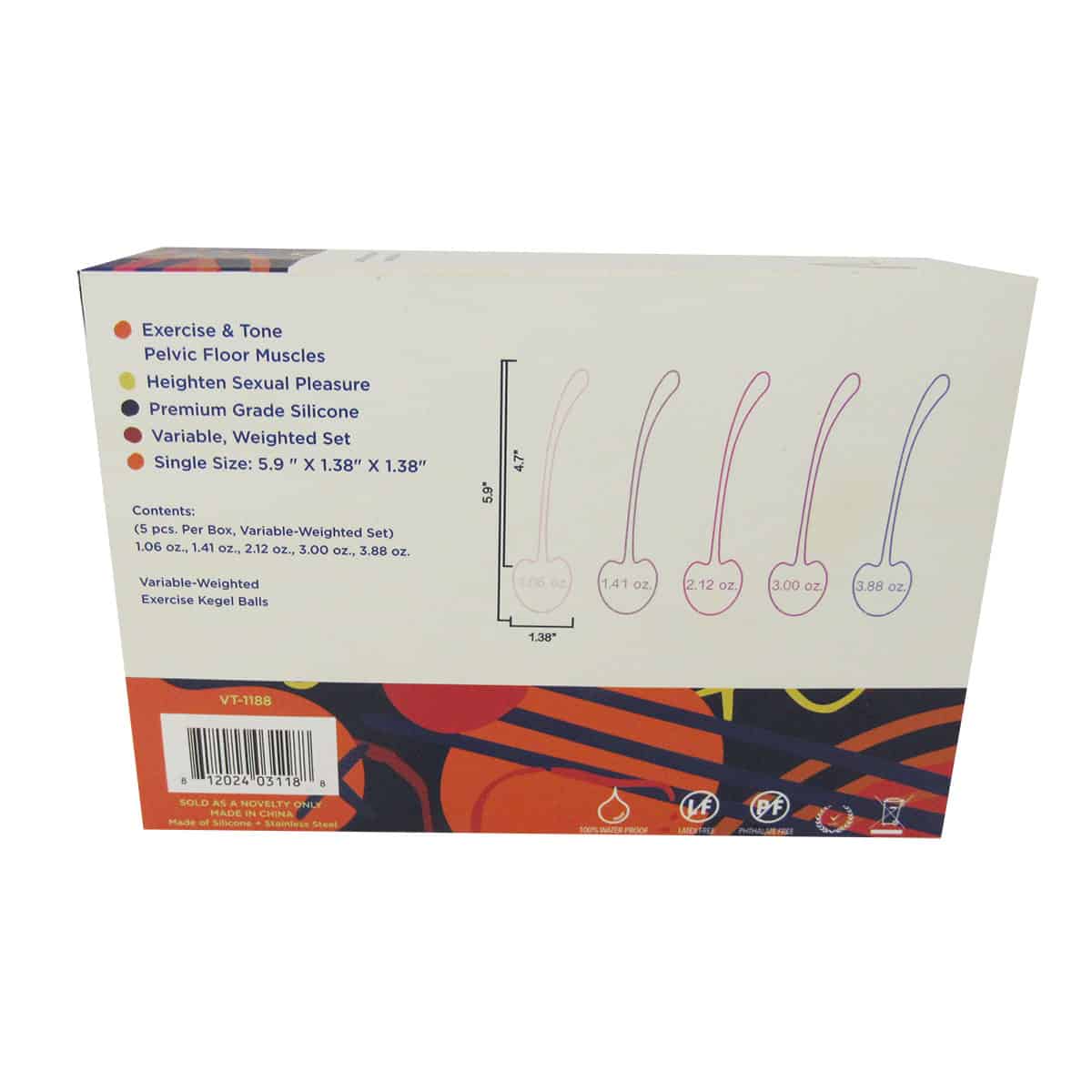Buy Voodoo Cherry Kegel Balls kegel exercise device for pelvic floor muscle strengthening.
