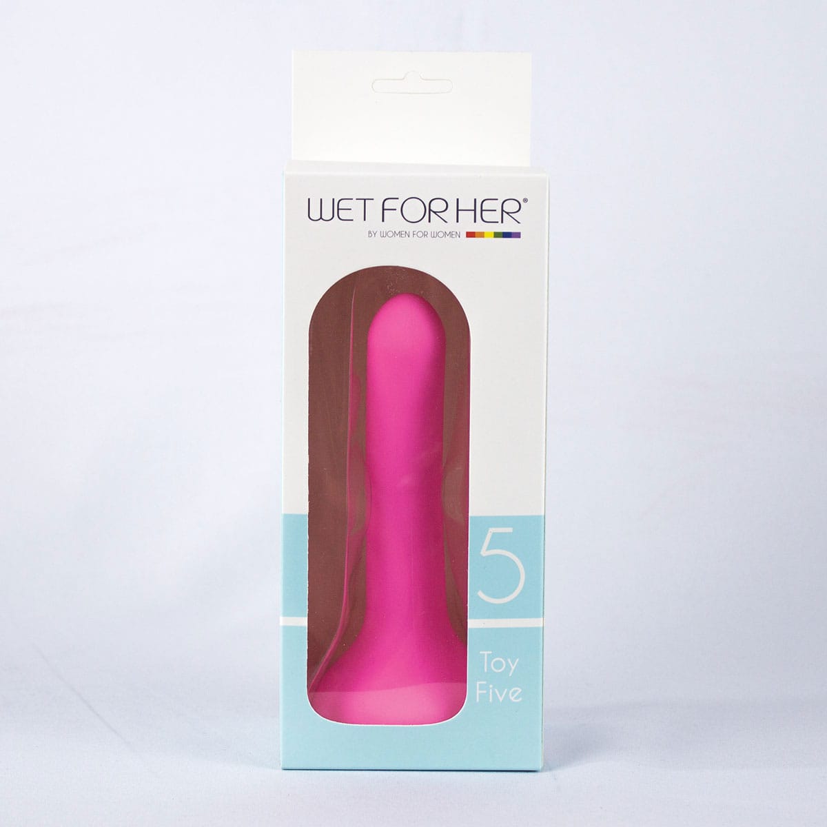 Wet for Her Five Jules Small Rose dildo made by Wet For Her on sale at herVibrators.com