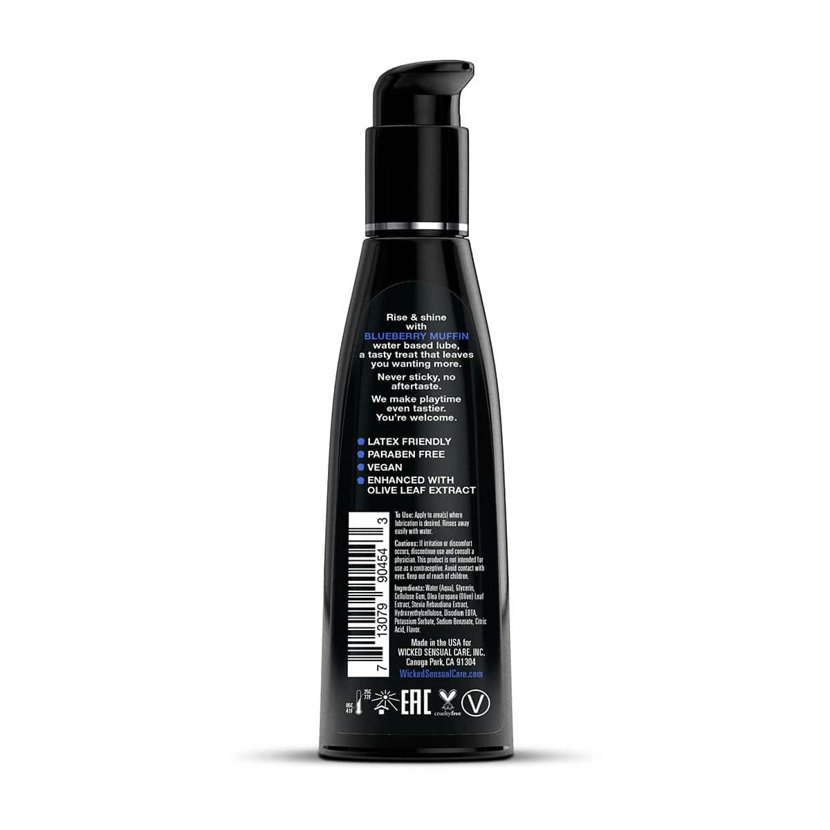 Buy and try Wicked Aqua Blueberry Muffin 4oz water based lubricant by Wicked Sensual Care for your next sexual encounter with her.