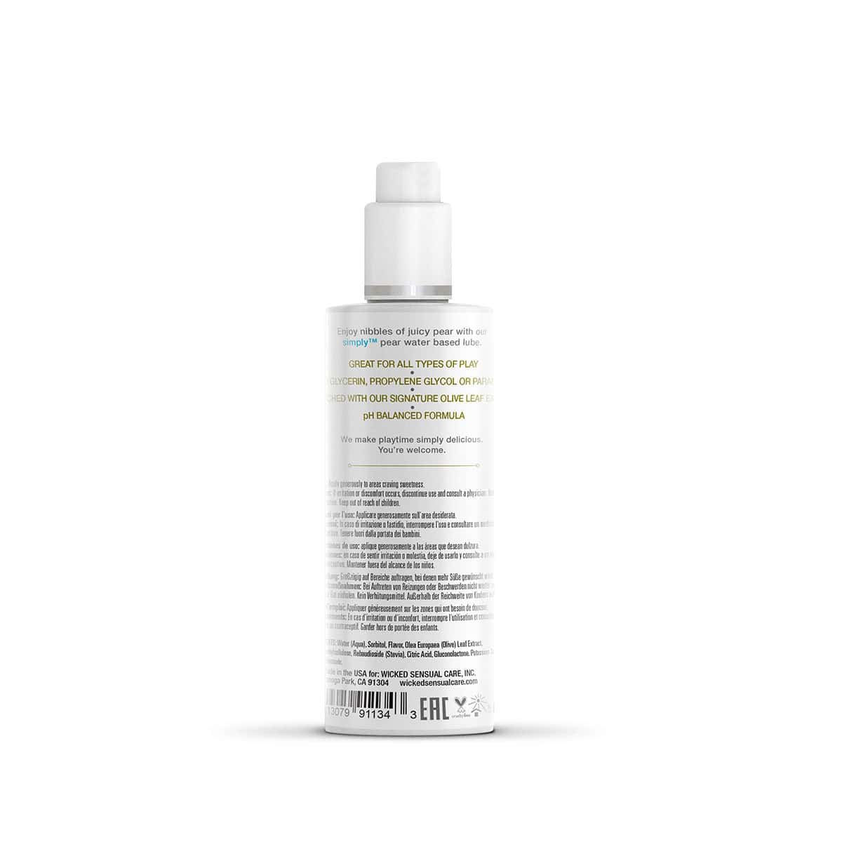 Buy and try Wicked Simply Aqua 4oz - Pear water based lubricant by Wicked Sensual Care for your next sexual encounter with her.