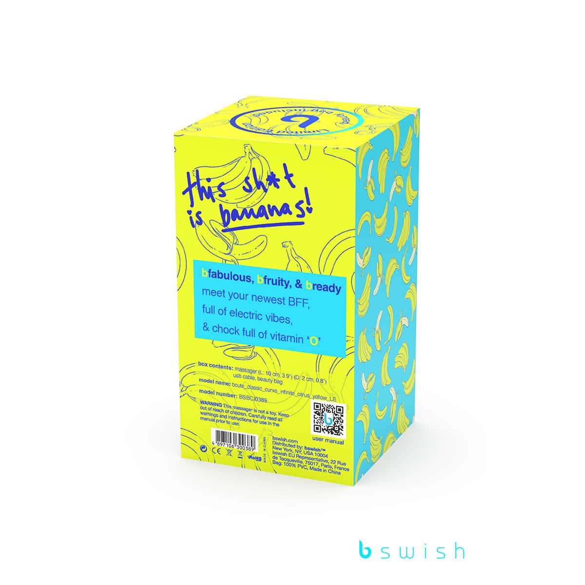 Buy a B Swish Bcute Classic Curve Infinite Limited Edition Citrus Yellow vibrator.