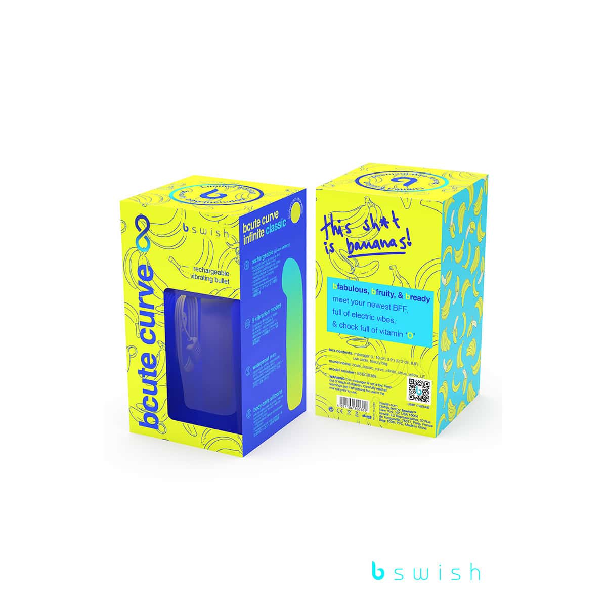 Buy a B Swish Bcute Classic Curve Infinite Limited Edition Citrus Yellow vibrator.