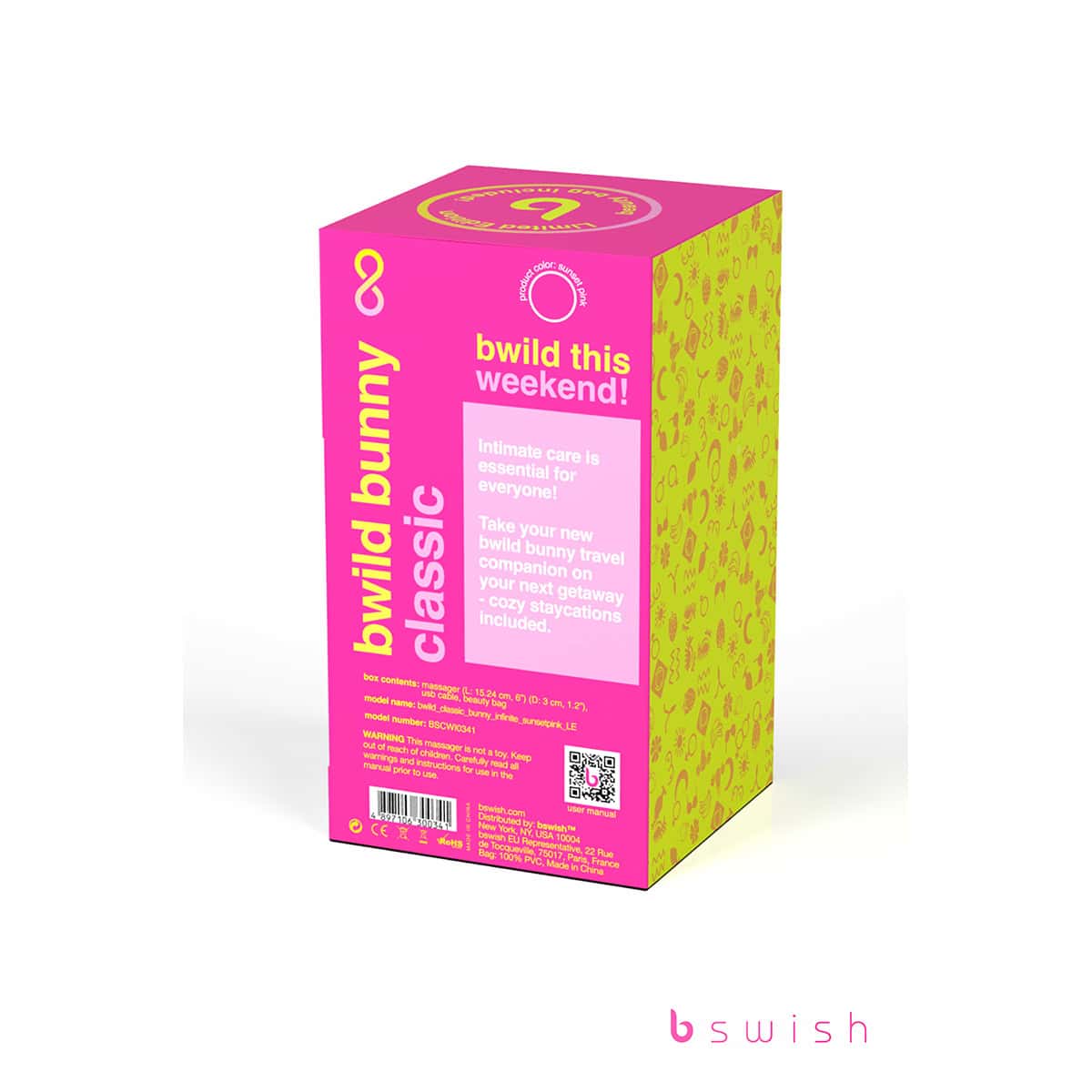 Buy a B Swish Limited Edition Bwild Infinite Bunny  Sunset Pink vibrator.