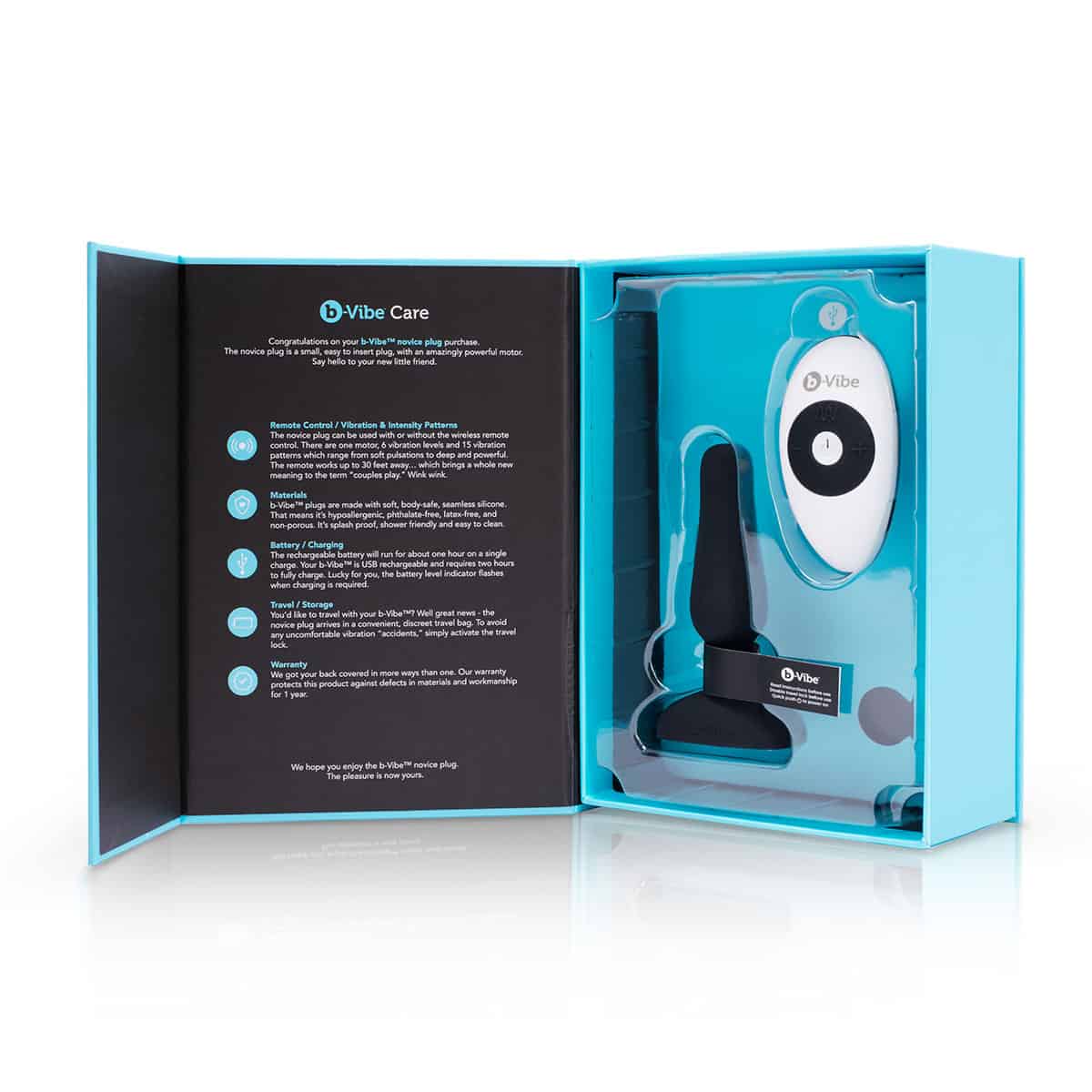 Buy a B-Vibe Novice Plug  Black vibrator.