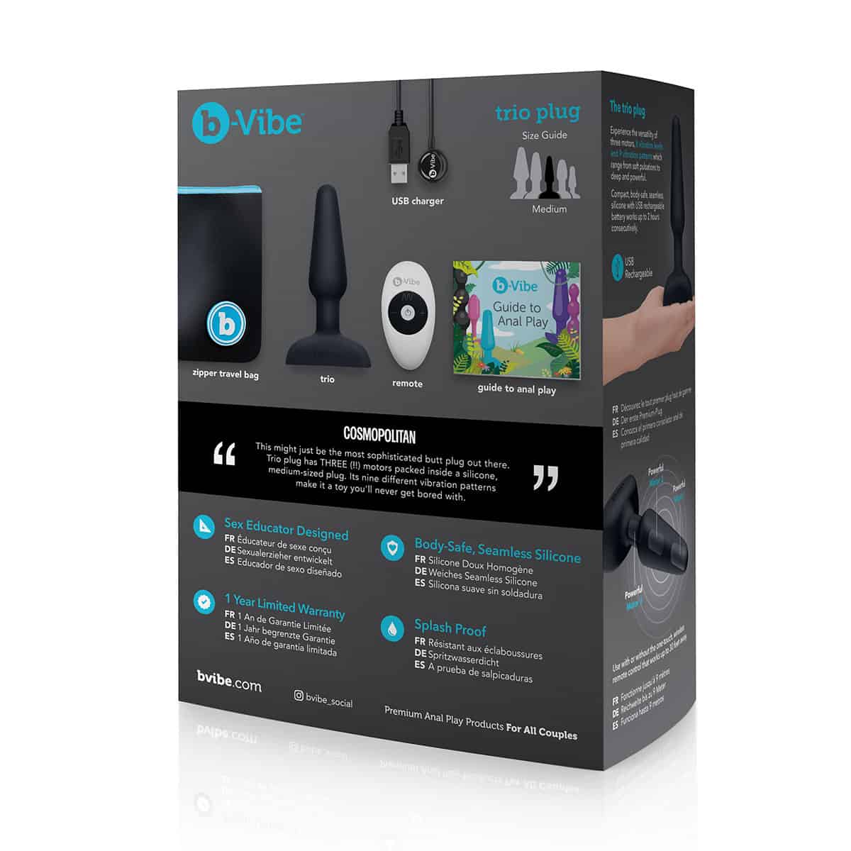 Buy a B-Vibe Trio Plug  Black vibrator.