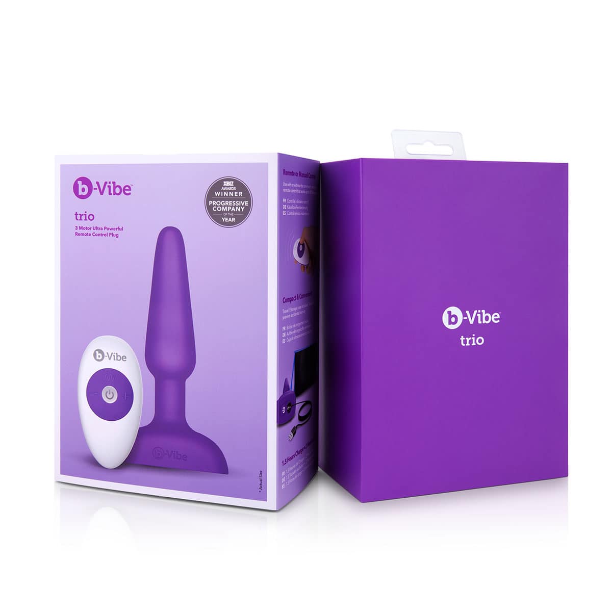 Buy a B-Vibe Trio Plug  Purple vibrator.