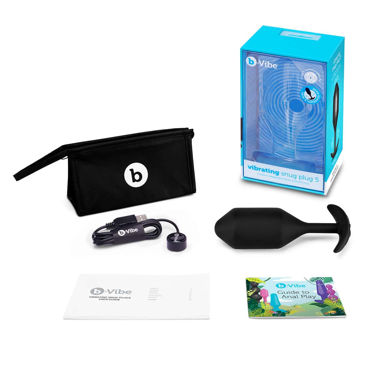 Buy a B-Vibe Vibrating Snug Plug 5 XXL  Black vibrator.