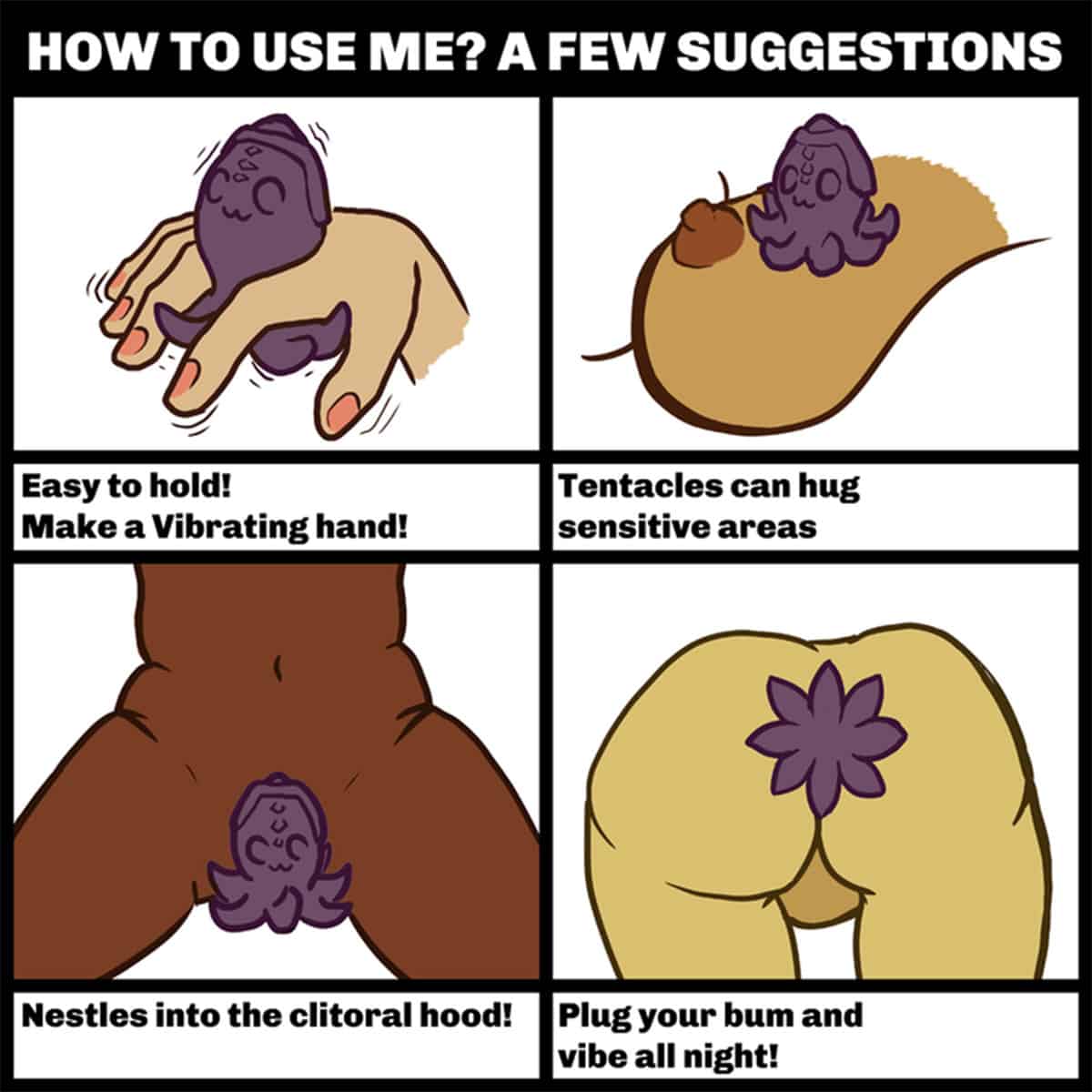 Buy a Cute Little Fuckers Princette Puppypus  Purple vibrator.