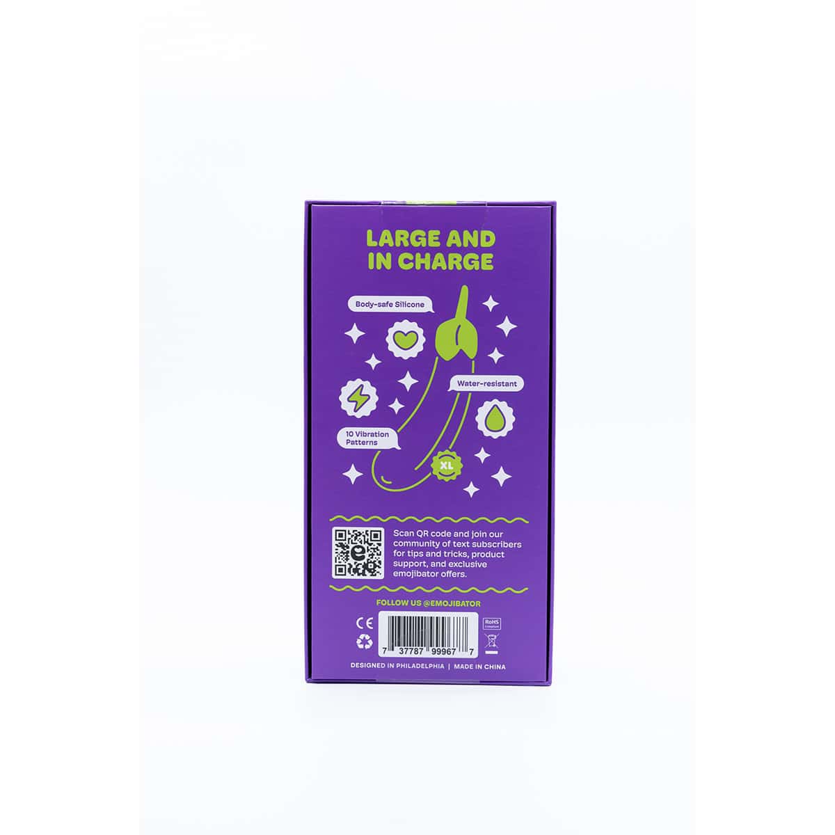 Buy a Emojibator Eggplant XL Vibe vibrator.