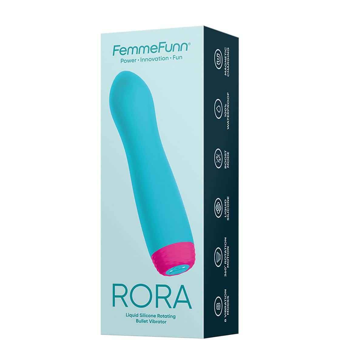 Buy a Femme Funn Rora Rotating Bullet  Turquoise vibrator.