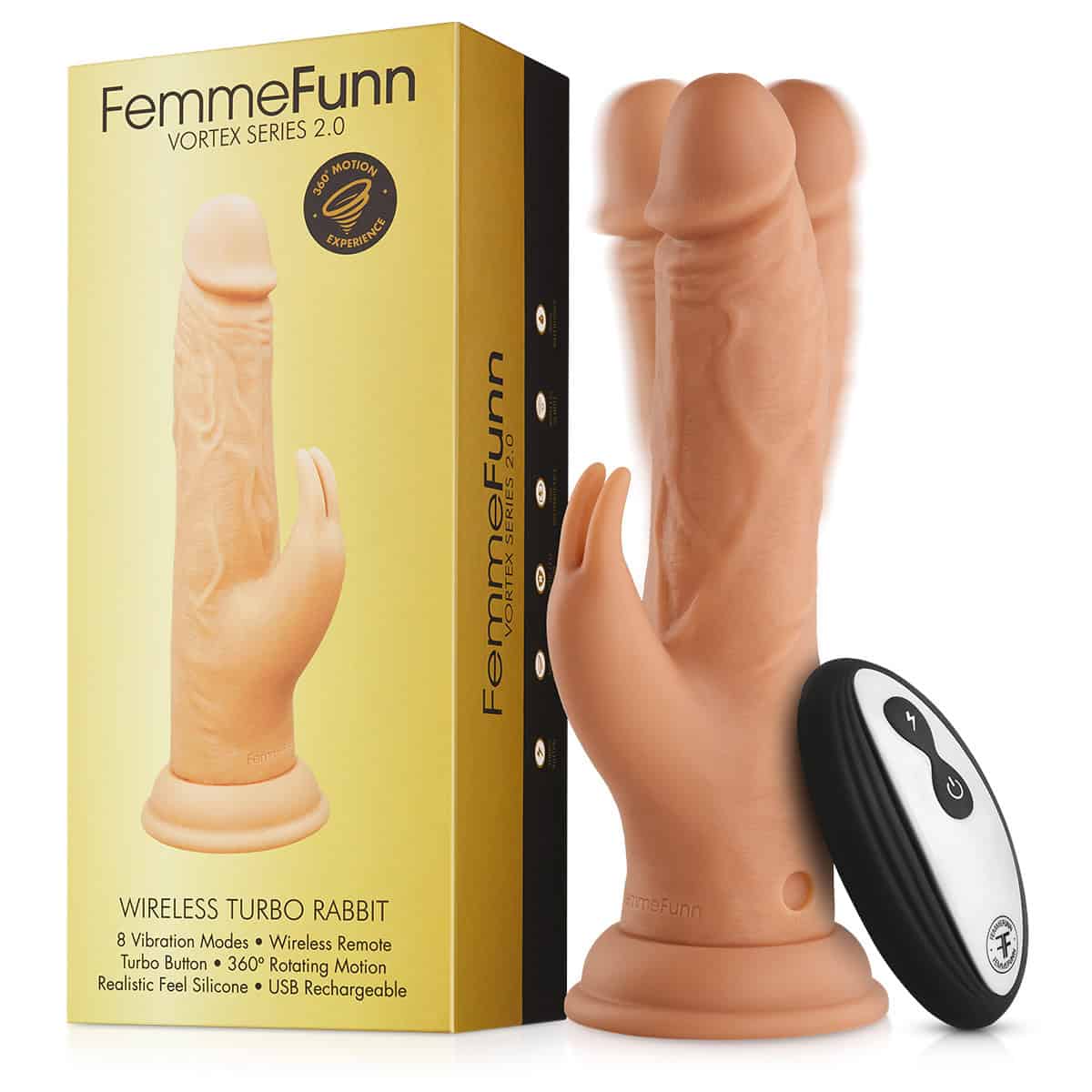 Buy a Femme Funn Wireless Turbo Rabbit  Cream vibrator.