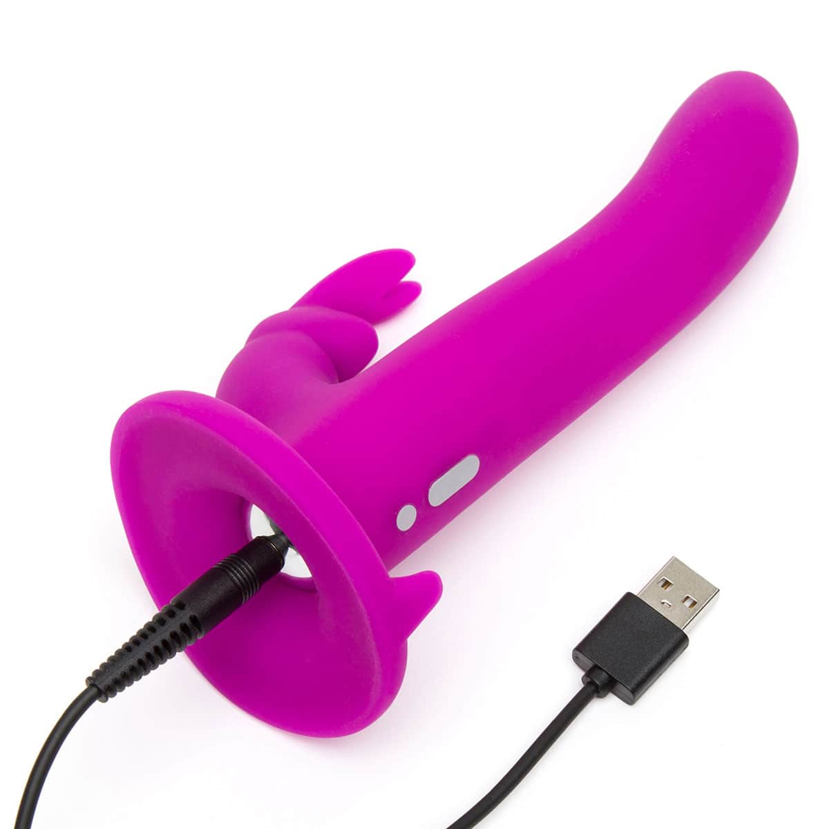 Buy a Happy Rabbit StrapOn Kit  Purple vibrator.