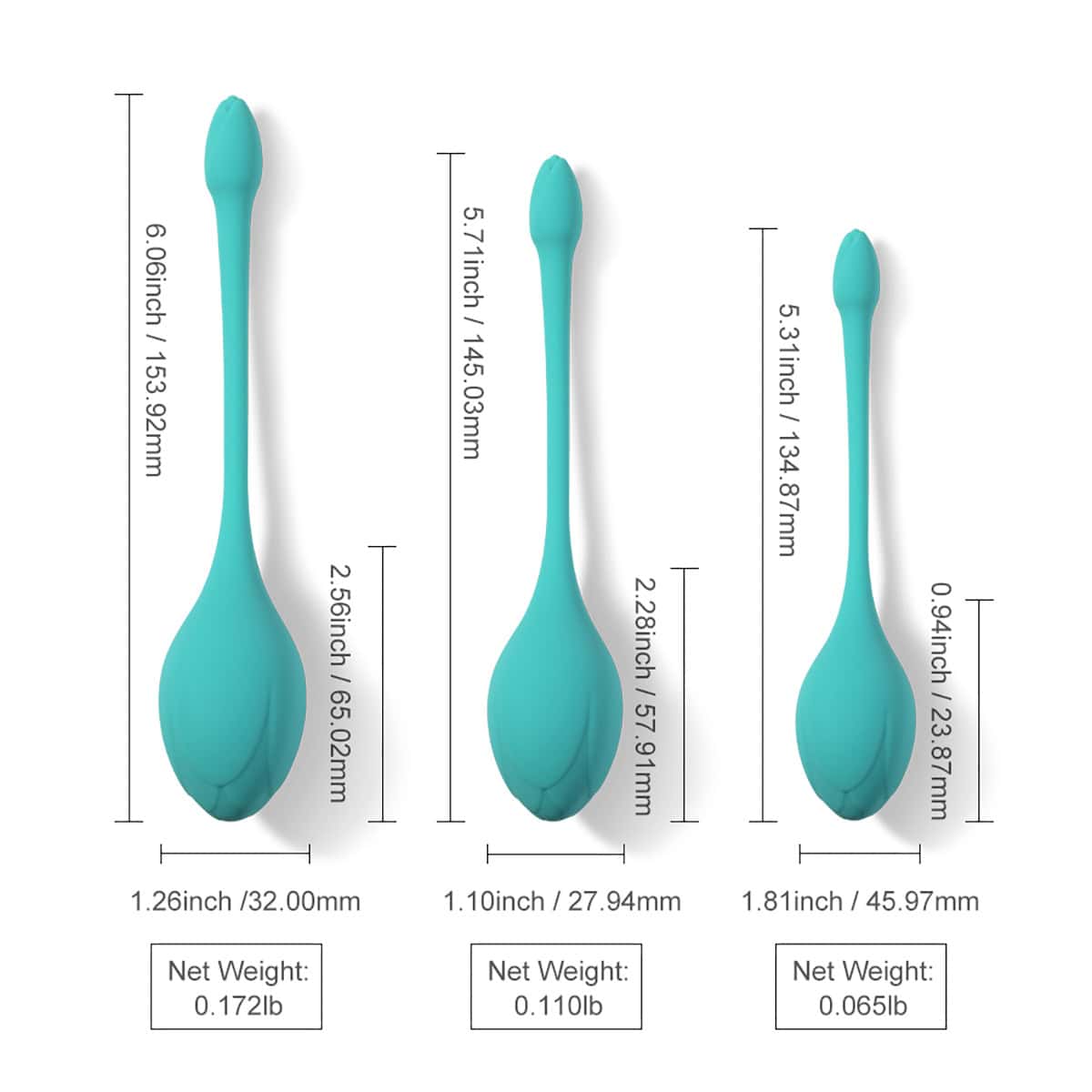 Buy Honey Play Box Bluebell Floral Weighted Kegel Ball kegel exercise device for pelvic floor muscle strengthening.