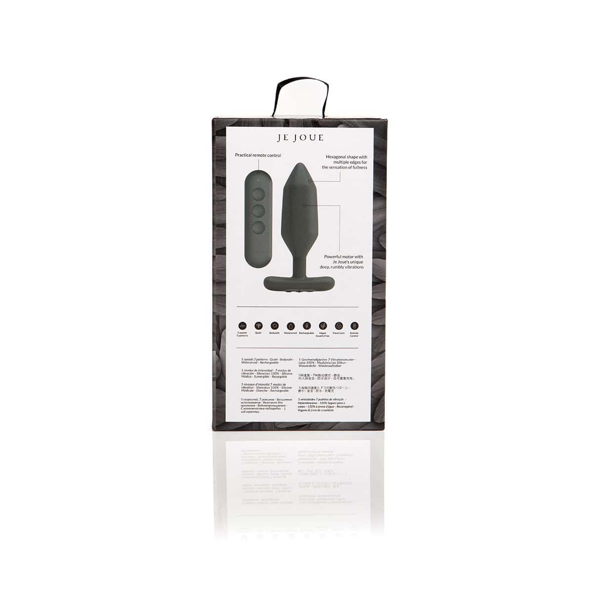 Buy a Je Joue Onyx Vibrating Plug  Black vibrator.